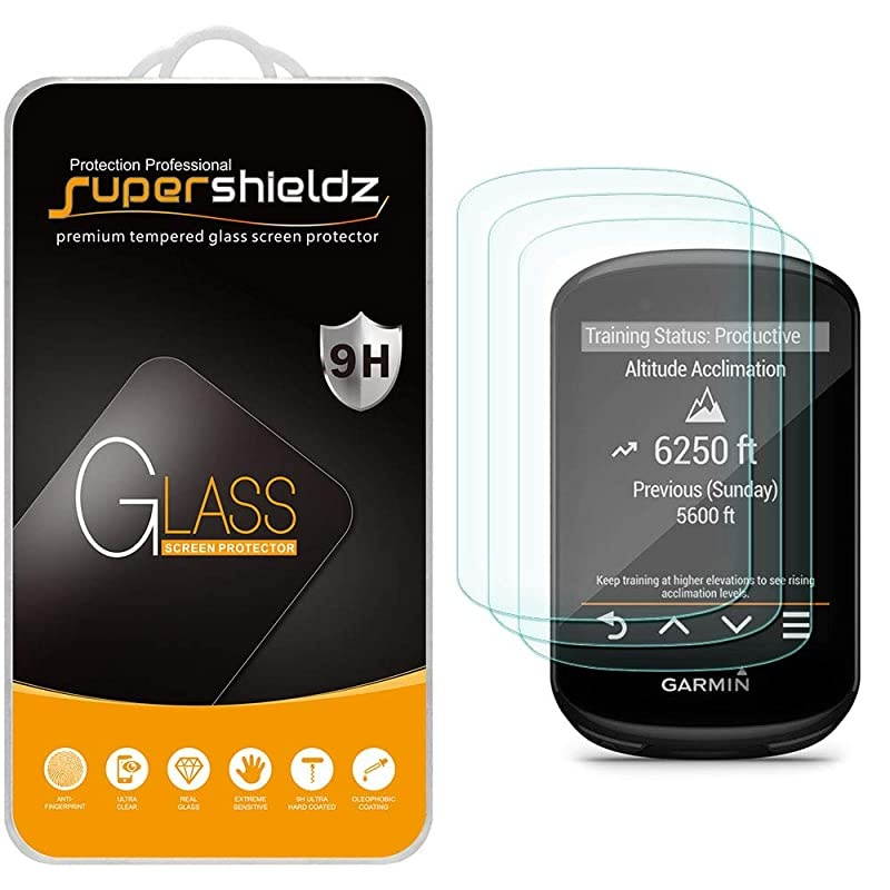 3 Pack  for Garmin Edge 530 and Edge 830 Tempered Glass Screen Protector 033mm Anti Scratch Bubble Free