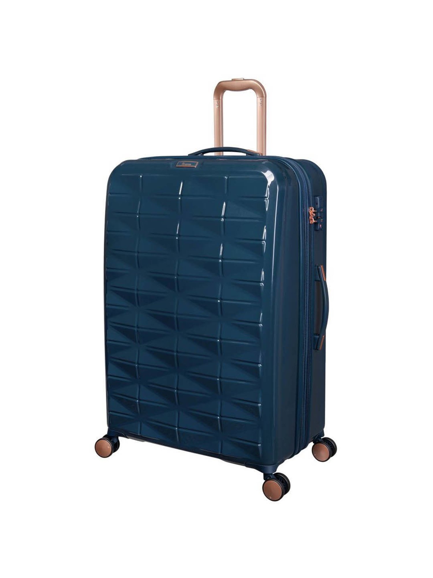 it luggage Certify Blue Combo-28 & 20 inches Expandable Hardsided Luggage Trolley with TSA Lock