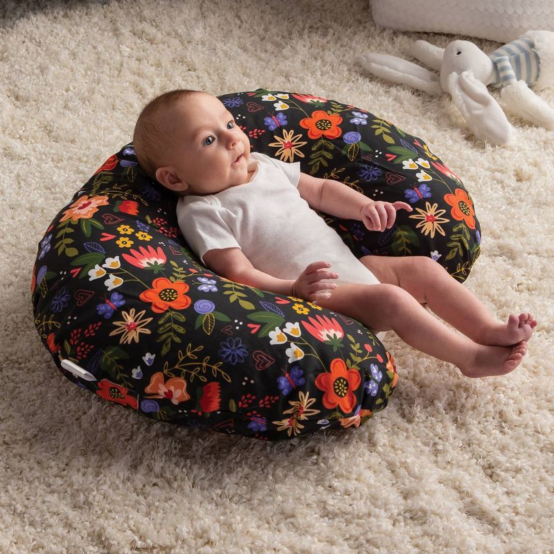 Boppy Original Nursing Pillow Cover - Black Floral