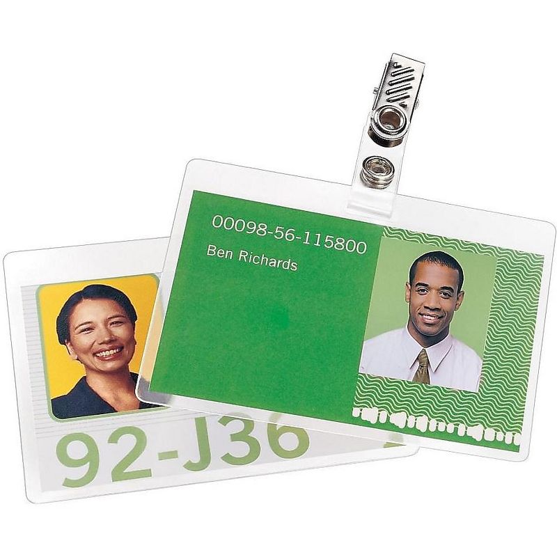 GBC SelfSeal Self-Adhesive Pouches ID Tag 10/Pack (3745686) 462474