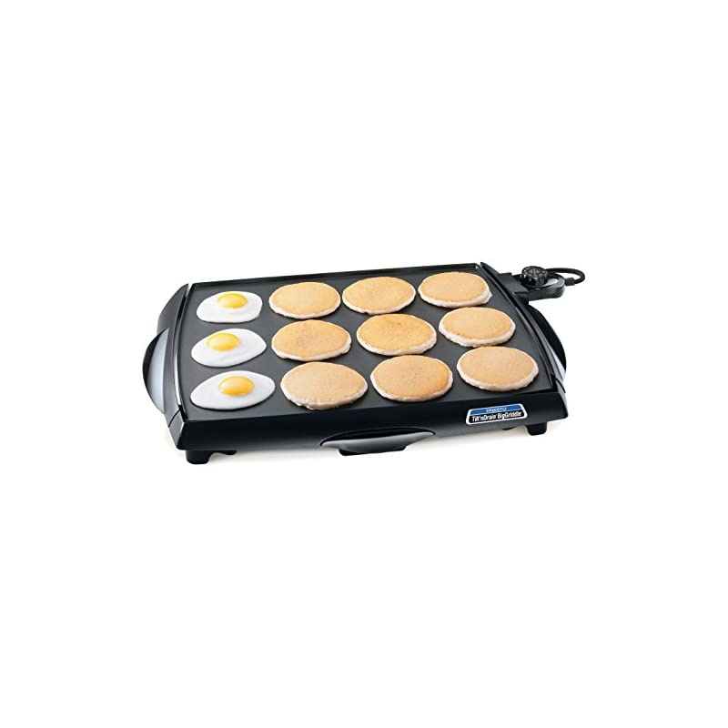 07046 Tilt 'n Drain Big Griddle Cool-Touch Electric Griddle
