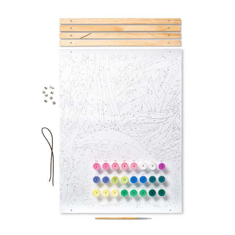 Paint-By-Number Canvas Kit Tropical - Mondo Llama™