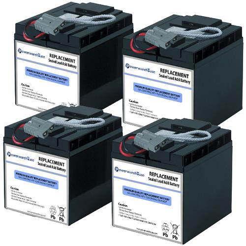 Powerwarehouse APC Smart UPS SU1400RMXLNET UPS Battery - Premium Powerwarehouse 12V Lead Acid Battery Catridge #11 (2 Pack)
