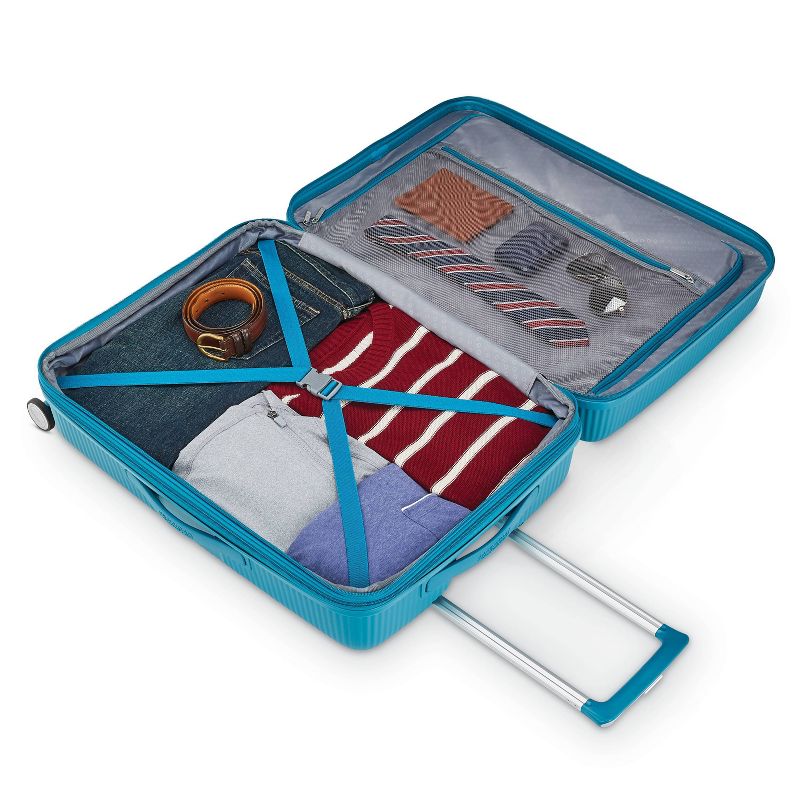 American Tourister 20'' Curio Hardside Spinner Suitcase - Blue