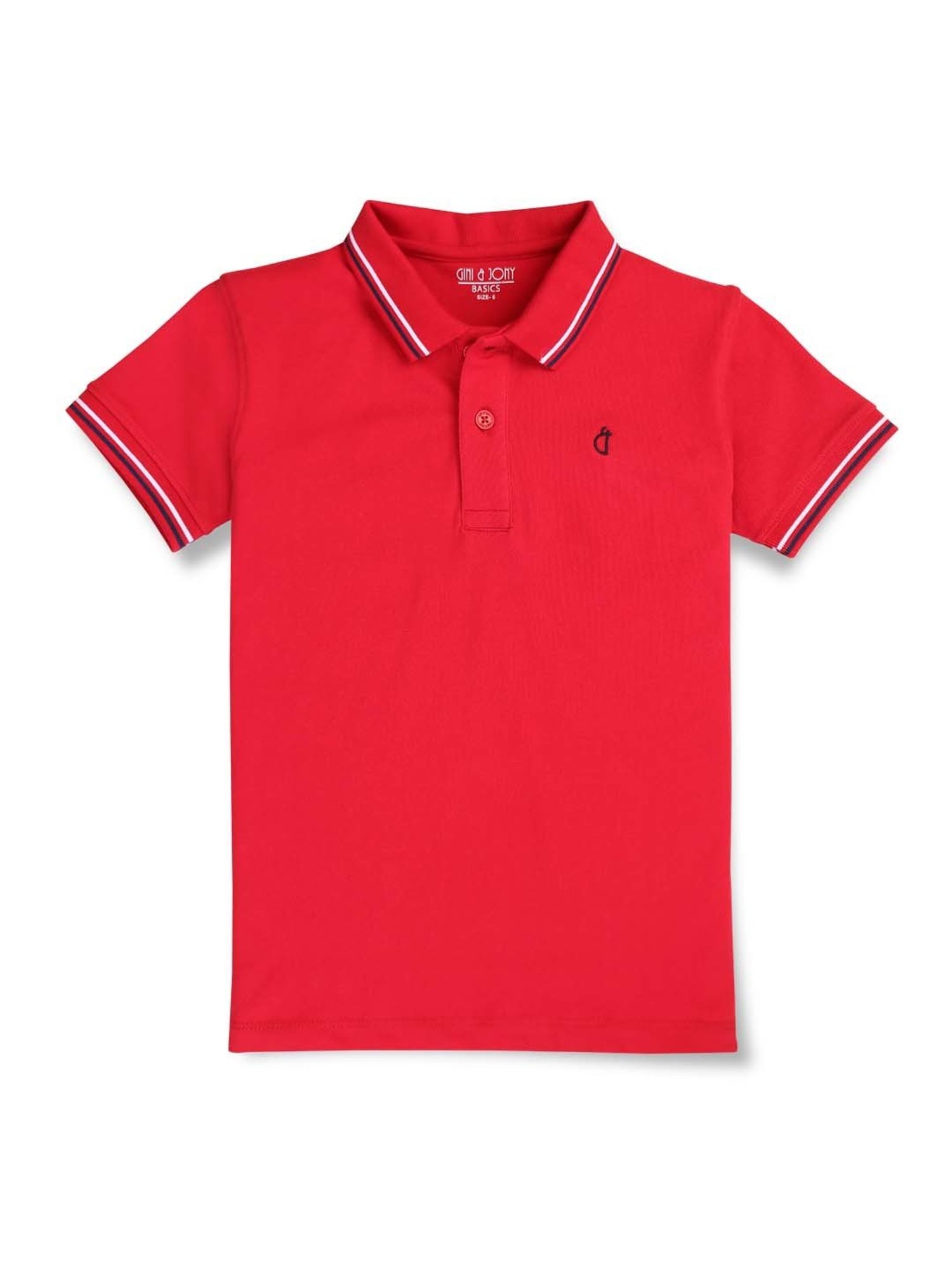 Pantaloons Junior Multicolor Cotton Striped Polo T-Shirt