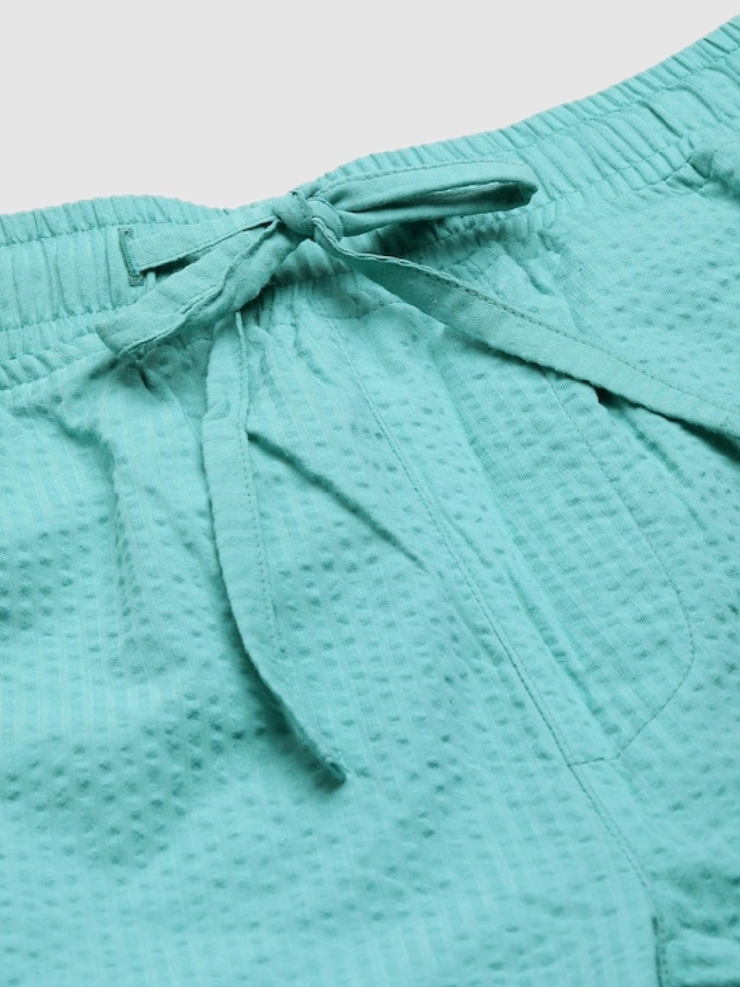 Bene Kleed Turquoise Regular Fit Shorts