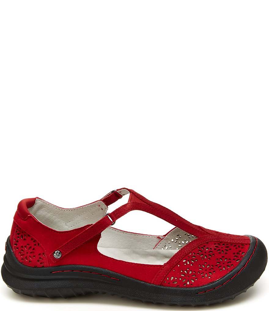 Jambu Creek Suede T-Strap Flat Shoes