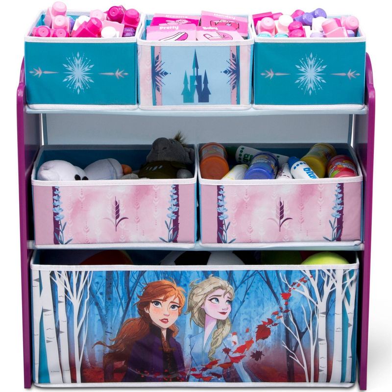 Disney Frozen 2 Design and Store 6 Bin Toy Organizer - Delta Children