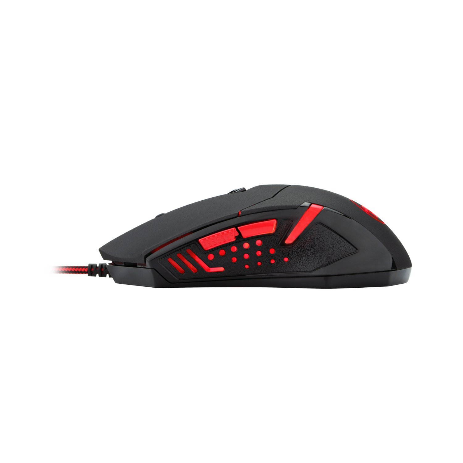 Gaming Mouse, Redragon M601 wired Mouse with Red Led, 3200 DPI, 6 Buttons Ergonomic CENTROPHORUS Gaming Mouse ,3600 FPS, 6ft Cable, 8 piece weight tuning set,Gaming Mice for PC