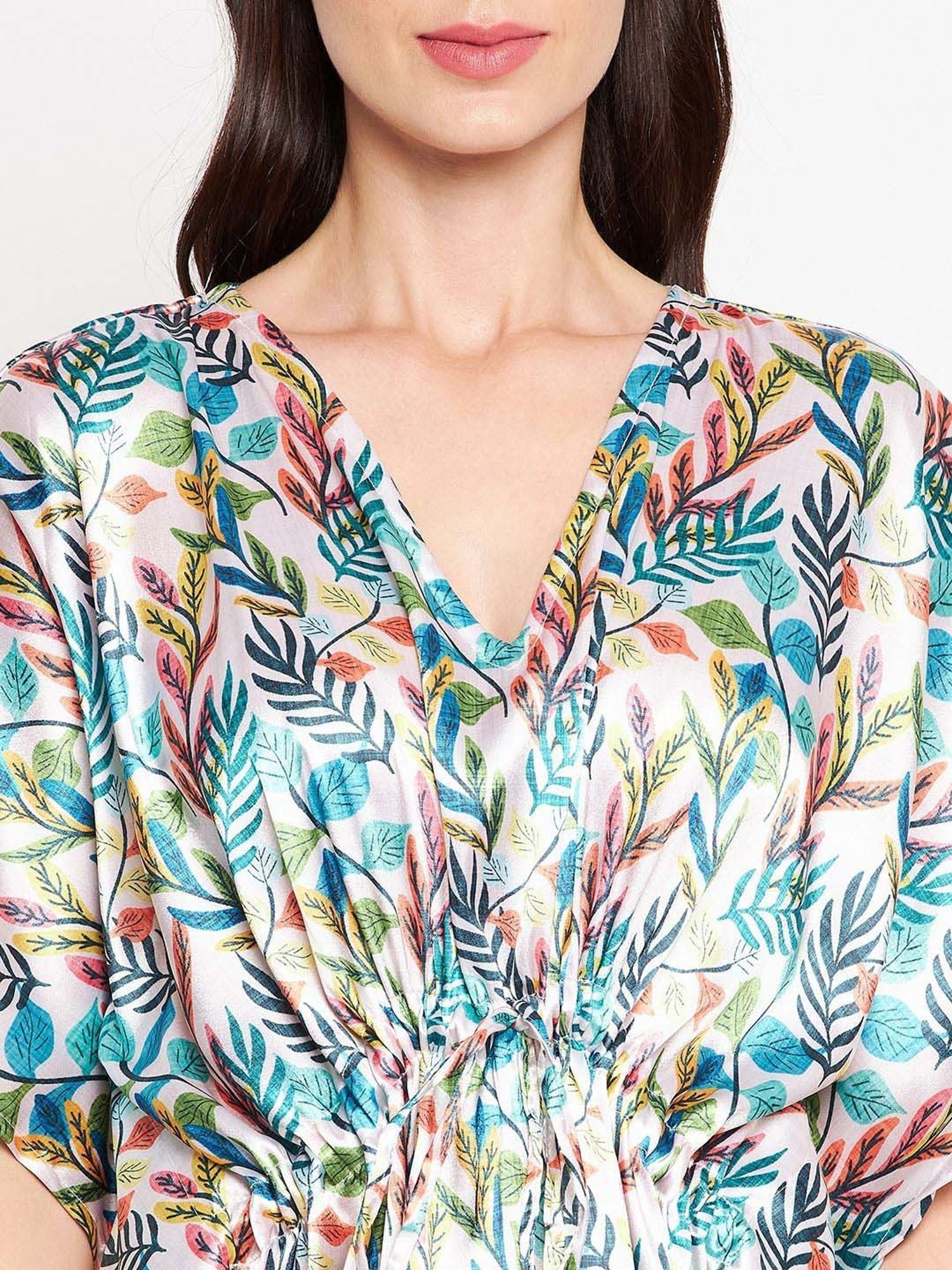 Secrets By ZeroKaata Multicolored Printed Kaftan - Pack Of 2