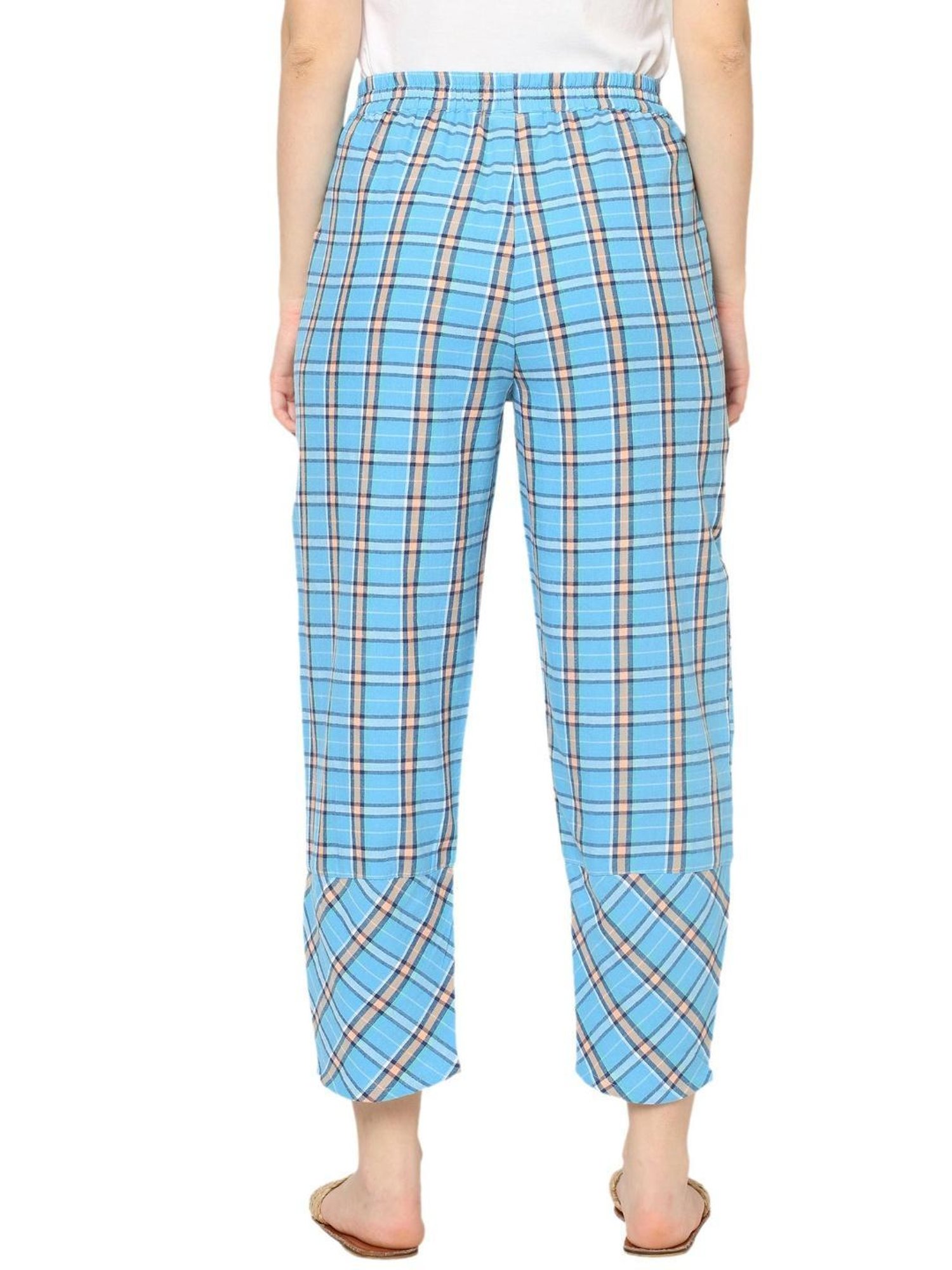 Mystere Paris Blue Checks Lounge Pants