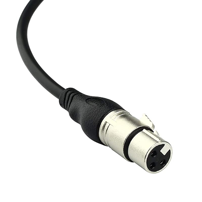 100Ft XLR Microphone Cables 2 Packs - Premium Balanced Mic Speaker Cable with 3 Pins XLR Male to Female 100 Feet, Black