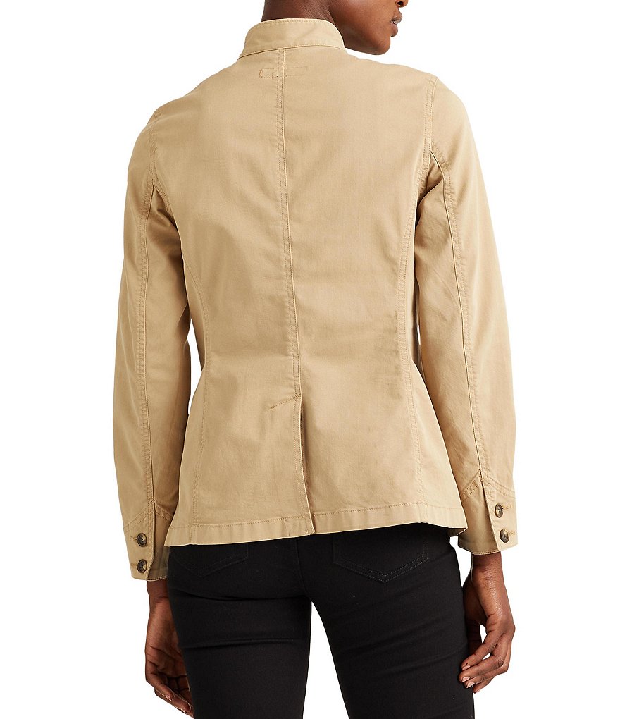 Ali Miles Printed Button Front Floral Wire Neck 3/4 Bell Sleeve Jacket