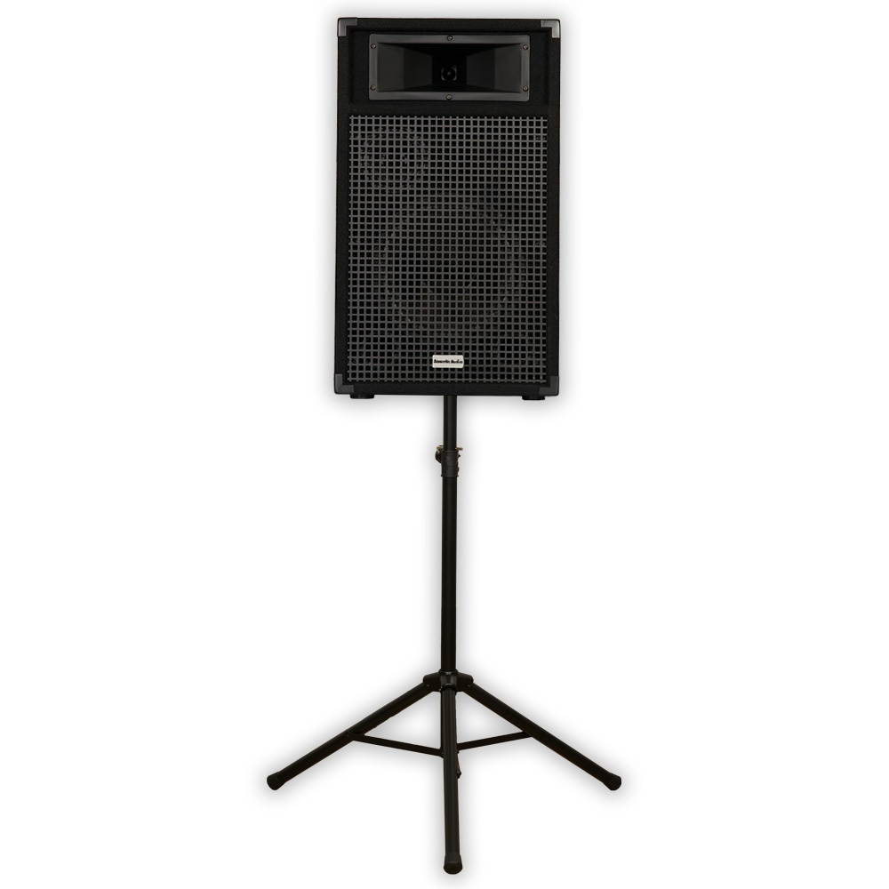 Acoustic Audio BR10 Passive 10" Speaker and Stand 3-Way DJ PA Karaoke Band Monitor