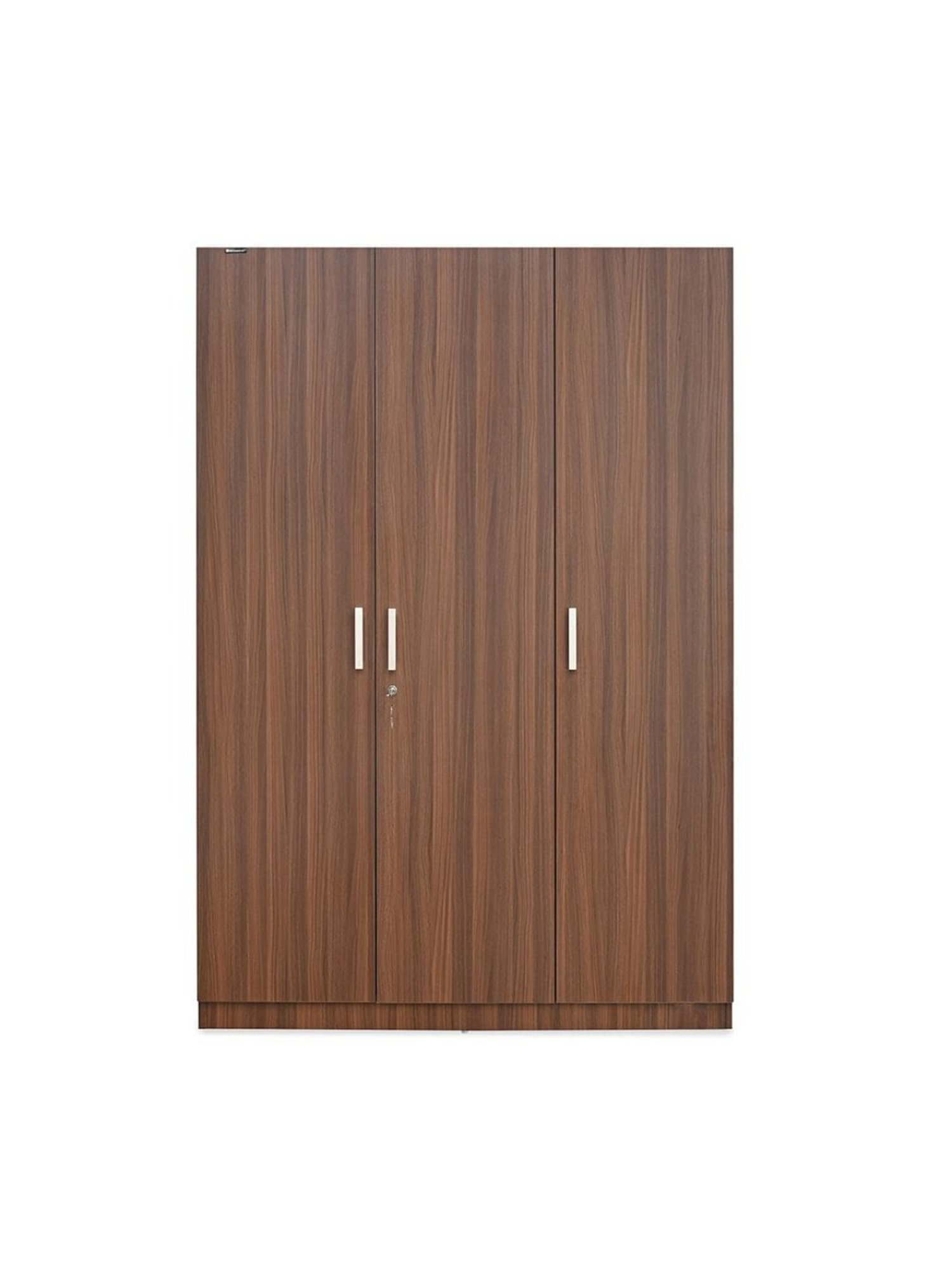 Nilkamal Max Classic Walnut Engineered Wood 3 Door Wardrobe