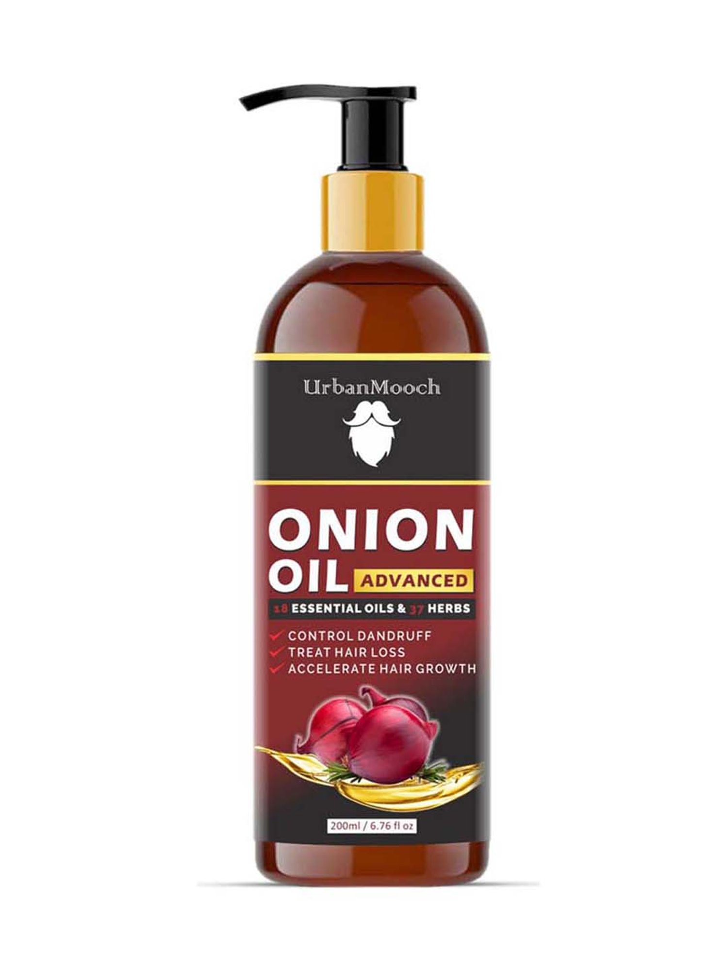 UrbanMooch Onion Hair Oil, Onion Shampoo & Onion Conditioner Set - 600 ml