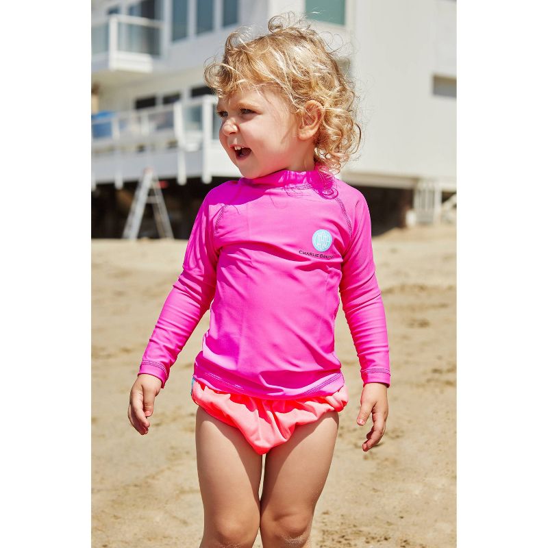 Charlie Banana Reusable Swim Diaper, Fluorescent Pink - XL