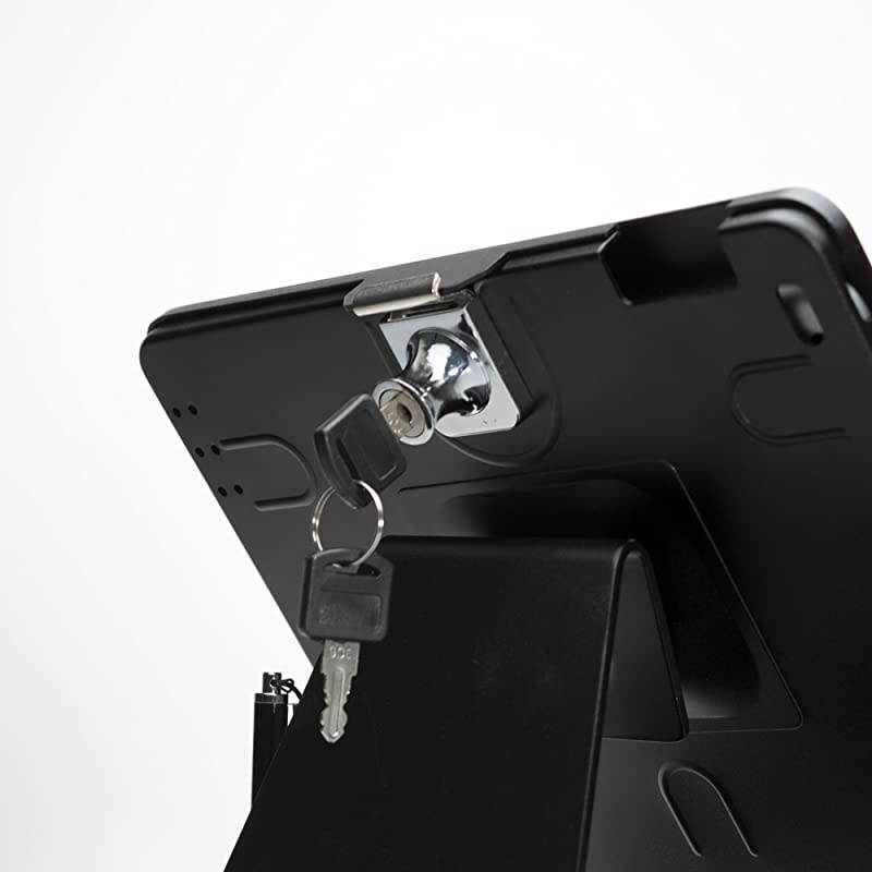 Desktop Anti-Theft iPad Stand for iPad Air iPad Pro 9 7 iPad Gen 6 (2018) iPad Gen 5 (2017) iPad (Gen 2-4) Compatible with Headphone Jack Credit Card Readers & More, Black