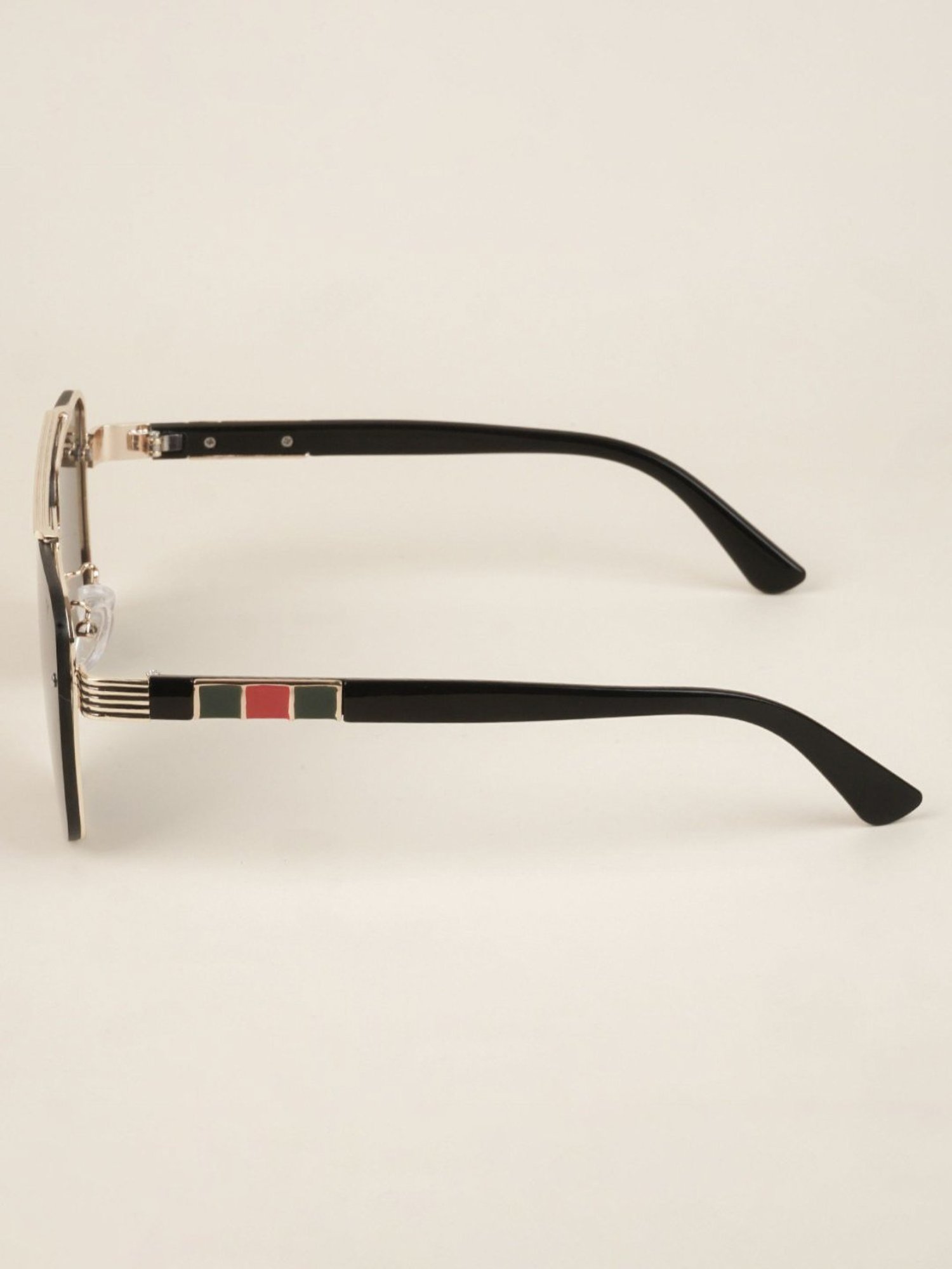 Voyage Black Wayfarer UV Protection Unisex Sunglasses