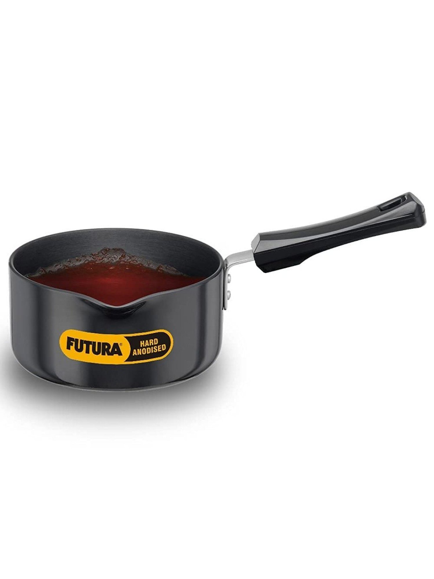 Hawkins Futura Black Aluminium Hard Anodised Saucepan 1.5 L