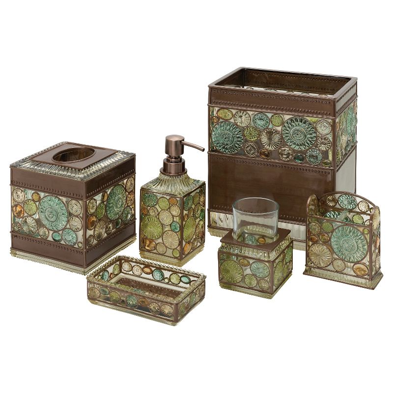 Boddington Resin Artisan Tissue Box Cover Bronze - India Ink