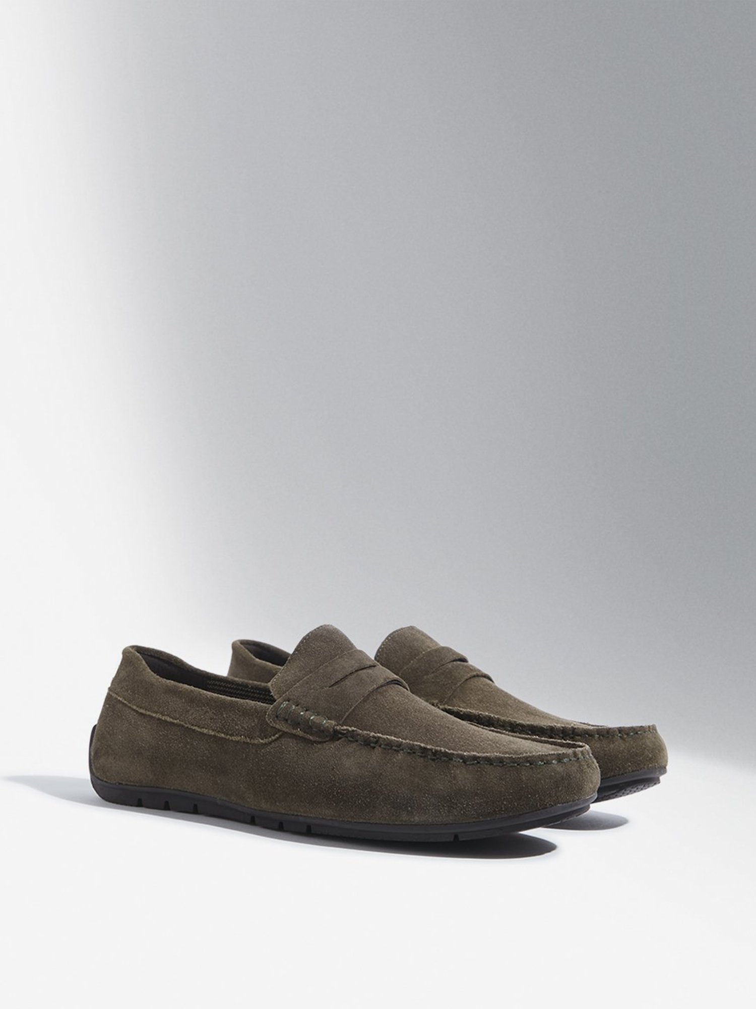 SOLEPLAY by Westside Olive Suede Loafers