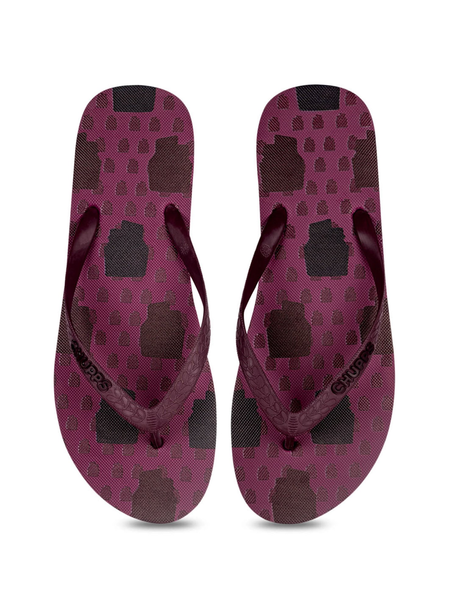 Chupps Women's Purple Flip Flops