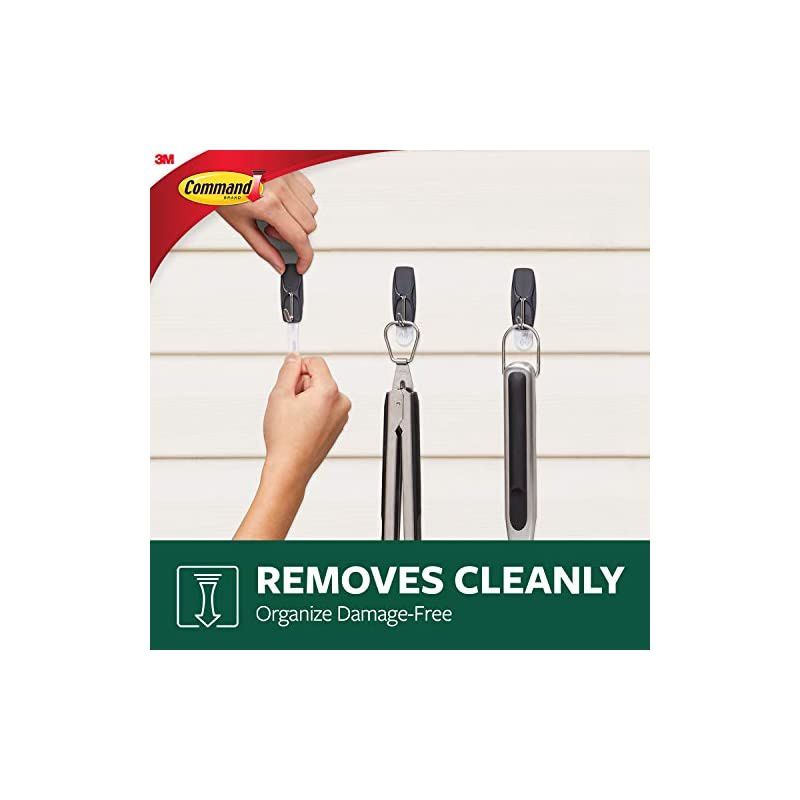 Outdoor Medium Stainless Steel Toggle Hooks, 2 lb. Capacity, Water-Resistant Adhesive, 2-Hooks, 3-Strips