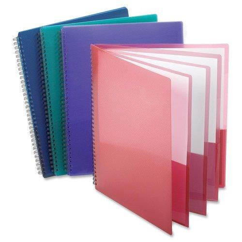 Esselte Oxford Poly 8-Pocket Folder - Letter Size - 9.1 x 10.6 x 0.4 (Colors may Vary)(5-PACK)