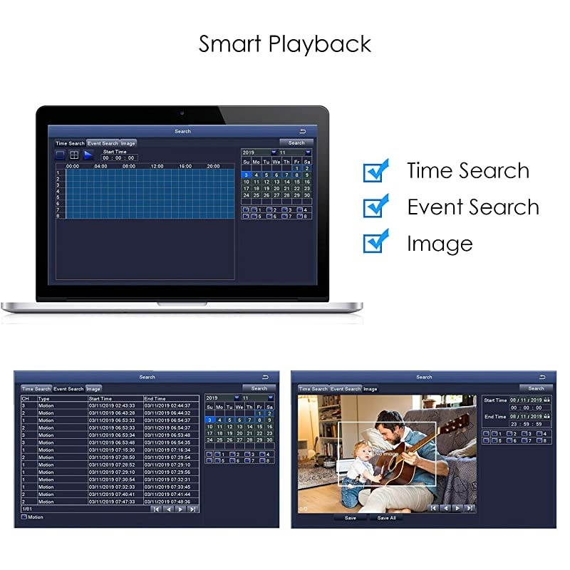 1080p PoE Home Security Camera System Outdoor Indoor,8CH 5MP H.265+ PoE NVR Recorder with 2TB Hard Drive and (8) 1080p Surveillance Bullet PoE Network Cameras with 120ft Long Night Vision