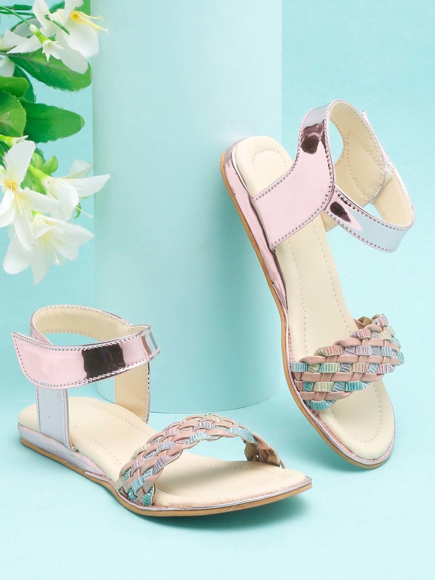 Tiny Bugs Kids Multicolor Ankle Strap Sandals