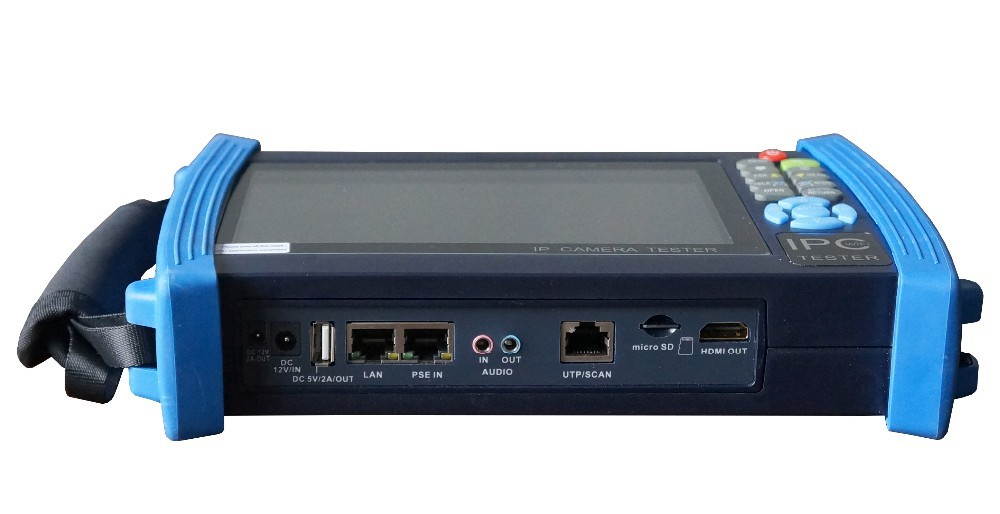7 Inch Touch Screen 1080P HDMI IP Camera Tester/POE, WIFI, UTP Cable scan, Ping Test, TDR
