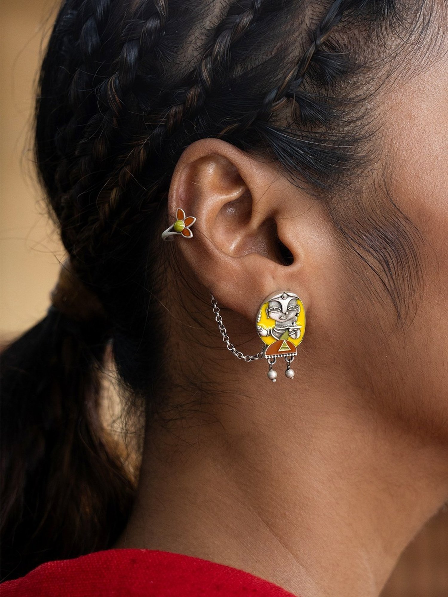 Clara 92.5 Sterling Silver Lily Earrings for Women