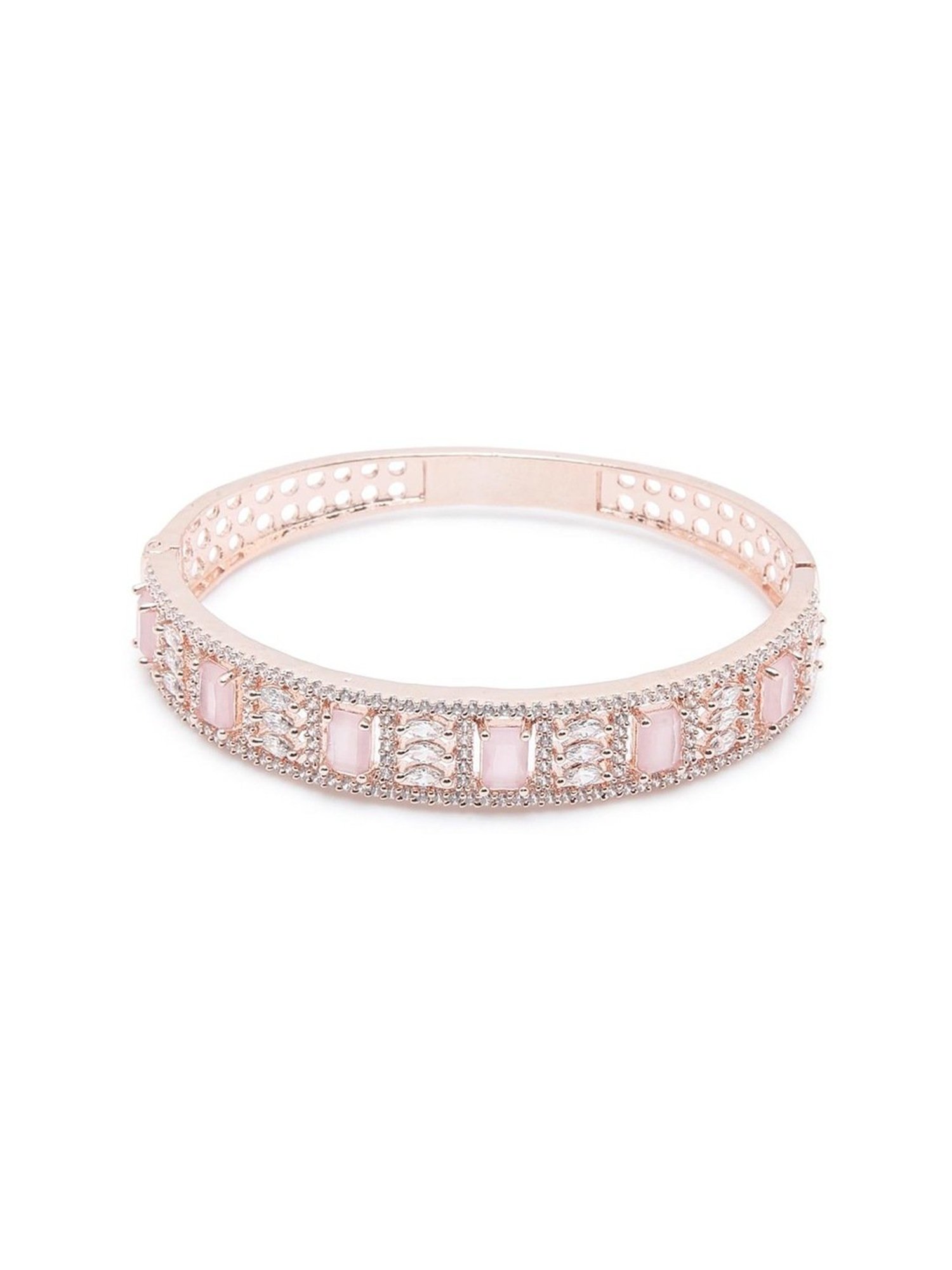 YouBella Jewellery Celebrity Inspired Gold-Plated American Diamond Classic Bracelet