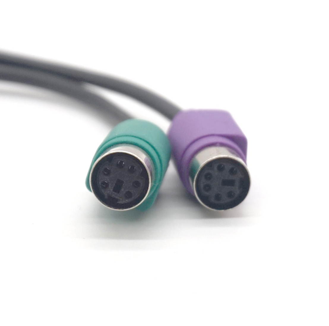 Plugadget USB to Dual PS/2 Cable USB Male to Female PS/2 Adapter Converter Extension Cord for Keyboard Mouse Scanning Gun PS2 to USB Wire