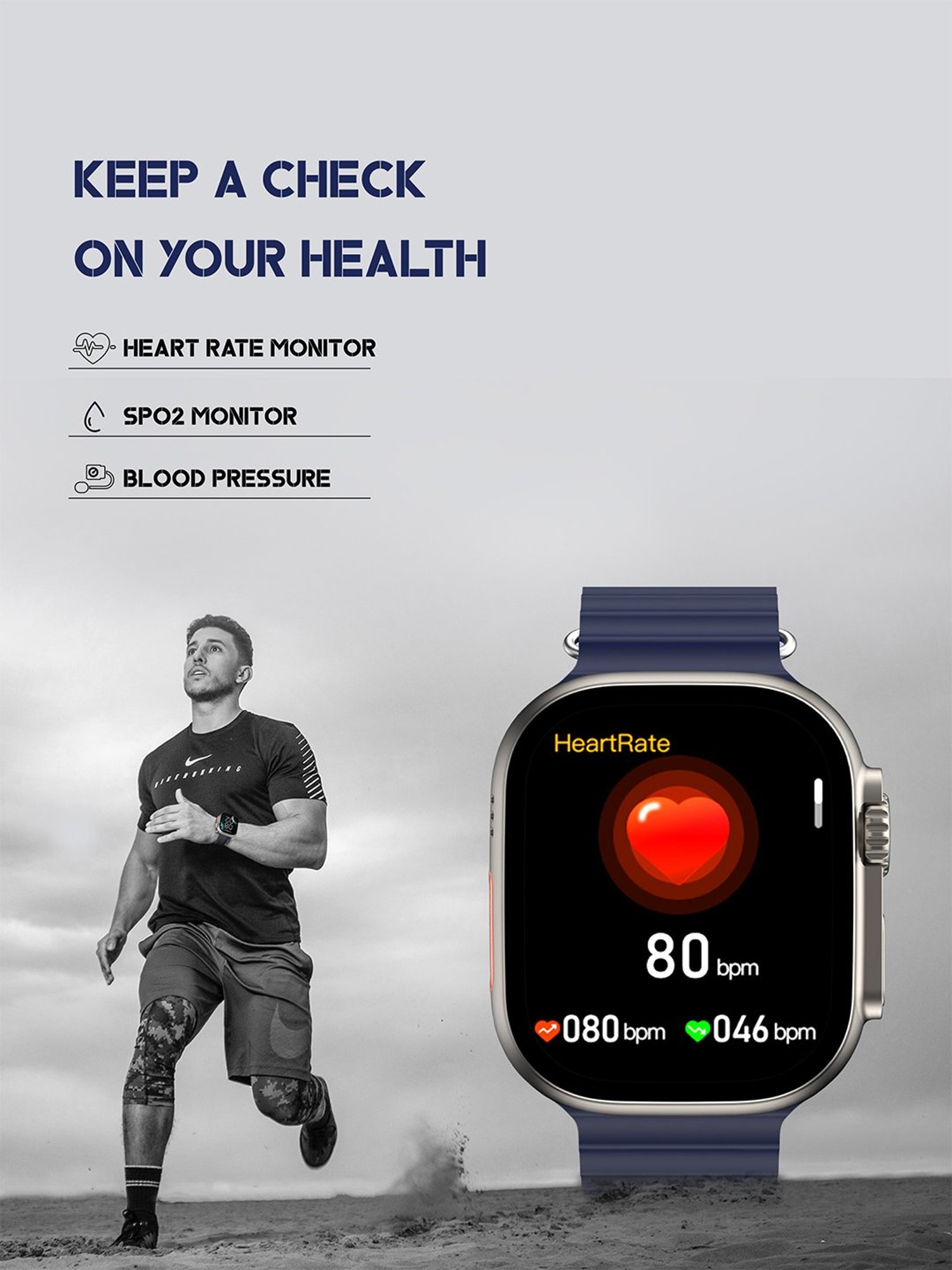 Hammer Active 2.0, 1.95 inch Display Bluetooth Calling Smartwatch, 600 NITS Brightness (Black)