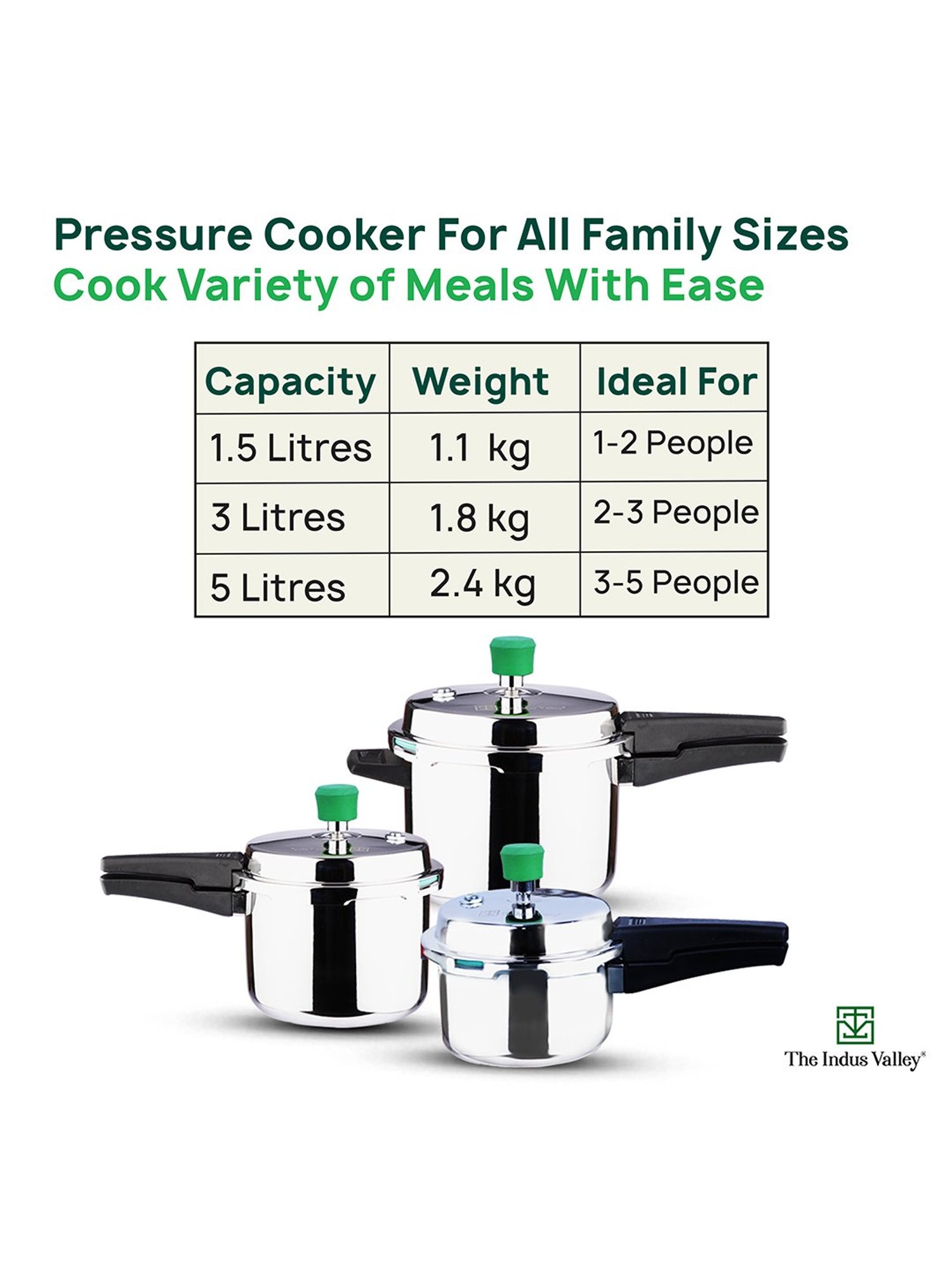 Borosil Silver Aluminium Pressure Cooker (5 L)