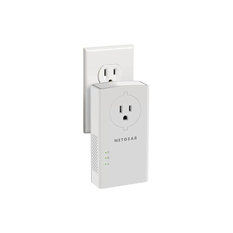 Powerline adapter 2000 Mbps 2 Gigabit Ethernet Ports with Passthrough + Extra Outlet PLP2000 Model Number PLP2000100PAS