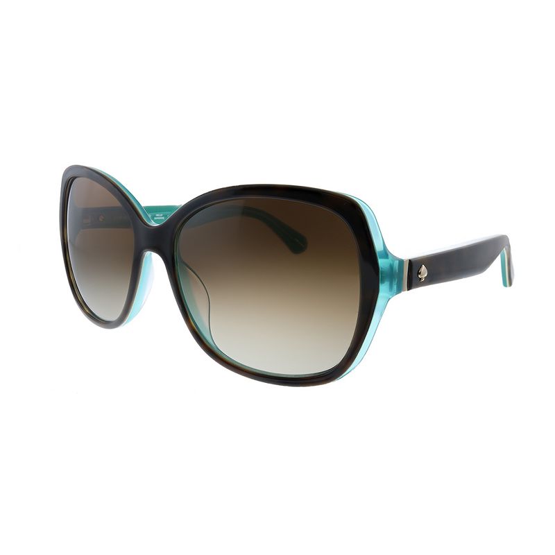 Kate Spade KS Karalyn/S KL3 Womens Square Polarized Sunglasses Havana Matte Z Aqua 56mm