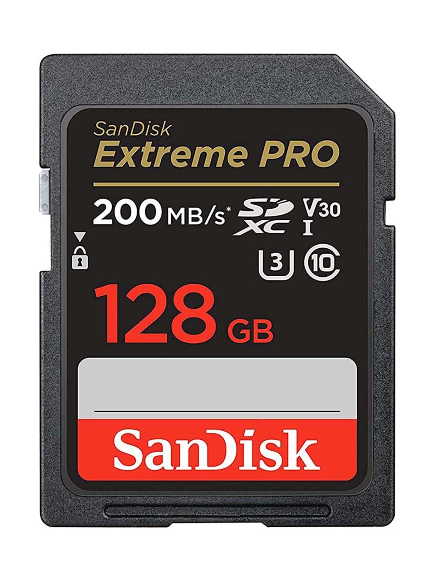 SanDisk Extreme Pro SD UHS I 128GB Card for DSLR and Mirrorless Cameras (Black)