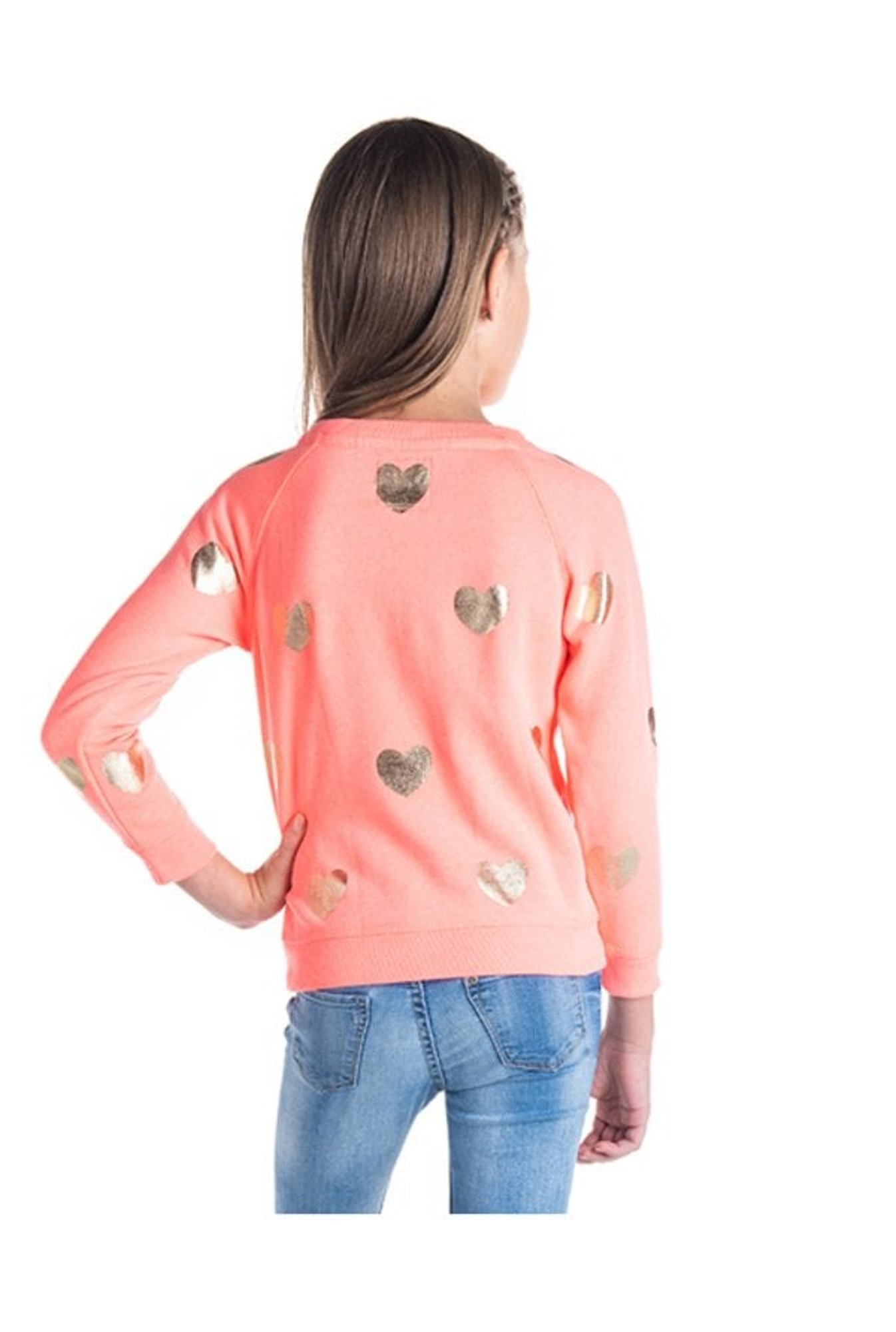 Cherry Crumble by Nitt Hyman Kids Light Orange Printed Sweatshirt