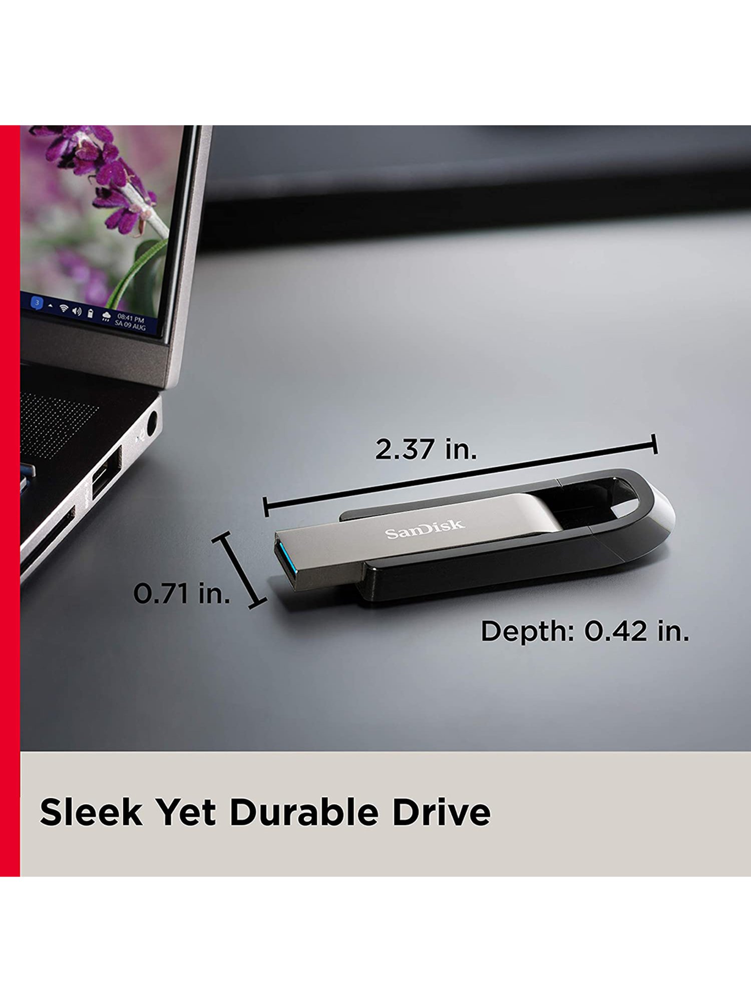 SanDisk USB Extreme SDCZ810-064G-G46 64GB USB 3.2 Pen Drive (Metal)