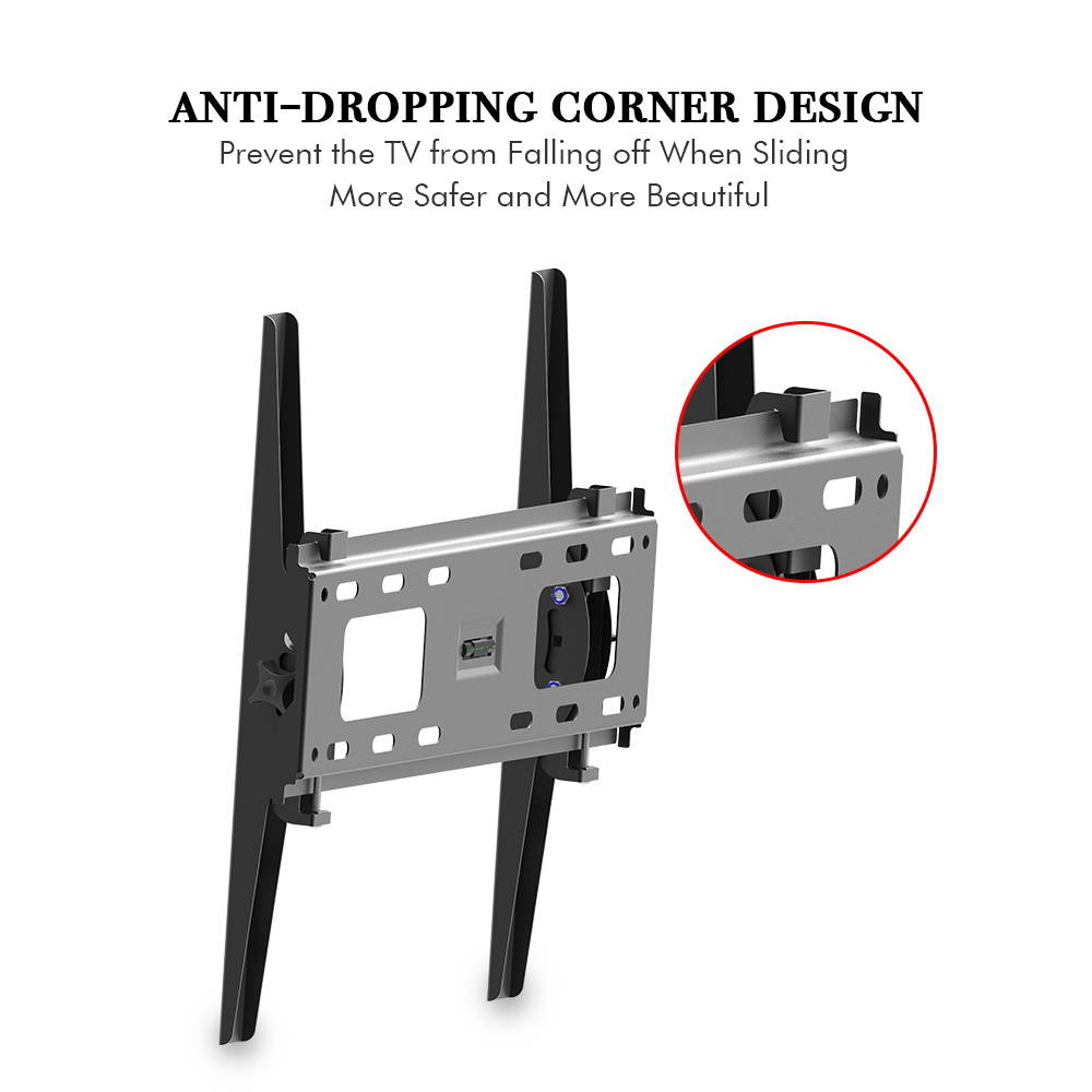 LEADZM TMW400 32-65" Flat Tilting TV Wall Mount with Spirit Level