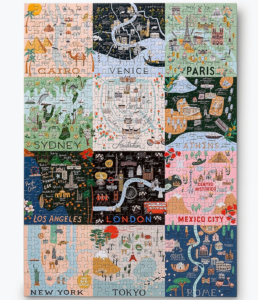 Rifle Paper Co. City Maps Jigsaw Puzzle