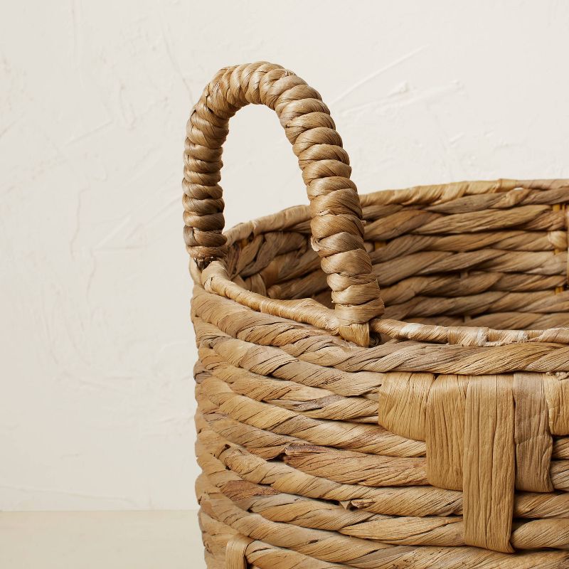 13.78" x 11.81" Cylinder Woven Basket Natural - Opalhouse™ designed with Jungalow™