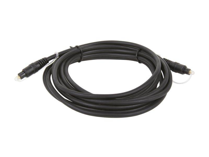 Link Depot Model TOS-12 12 ft. OD 5.0mm Molded Type Toslink - Fiber Optic Audio Cable