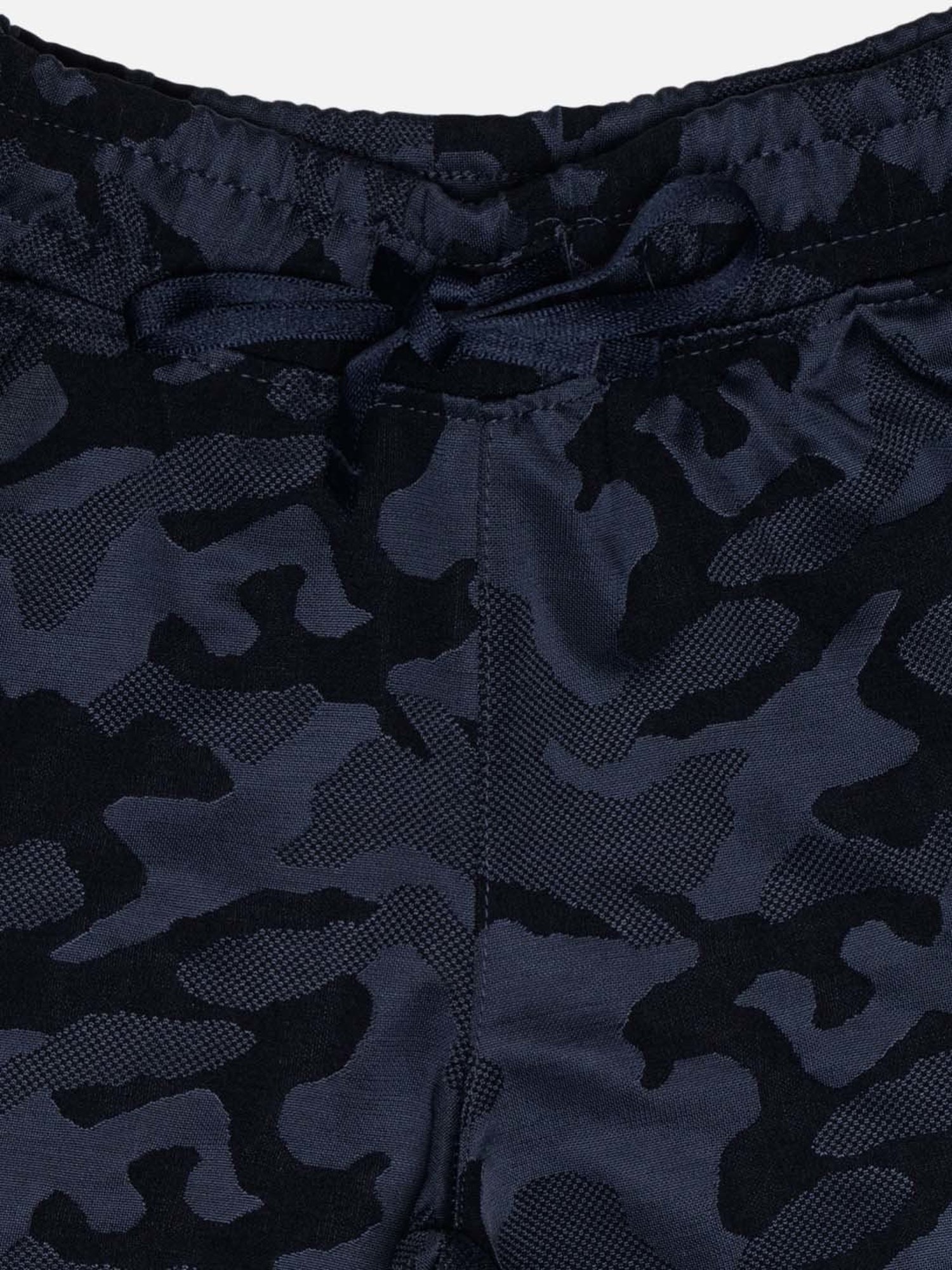 Bodycare Kids Navy Cotton Printed Shorts