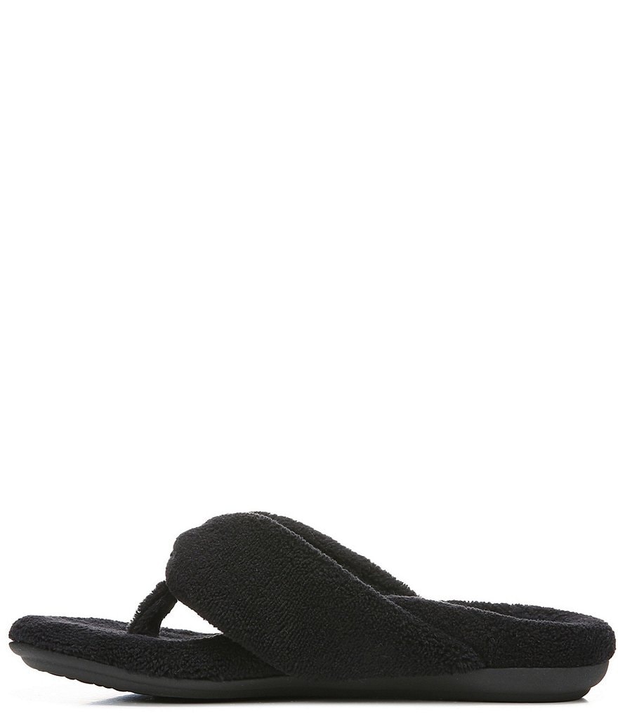 Vionic Lydia Washable Plush Terry Cloth Thong Slippers