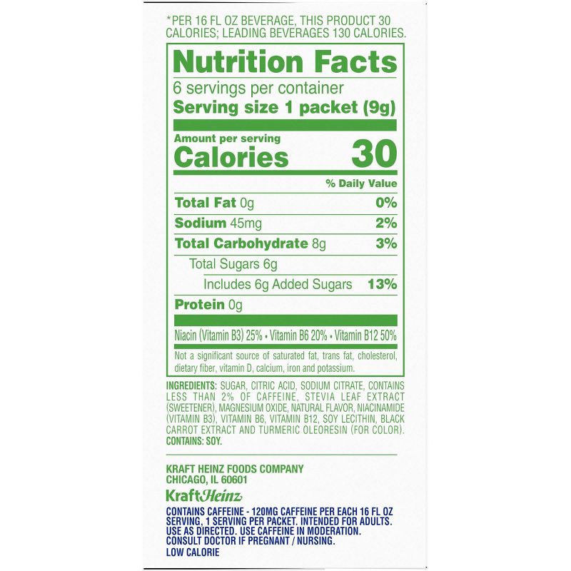 Crystal Light Pure Strawberry Lemonade Energy Mix - 6pk/1.8oz