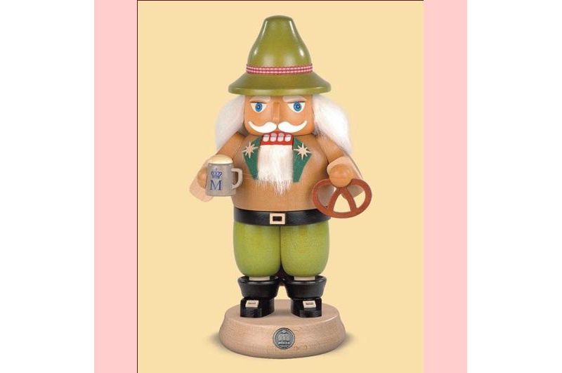 Byers Choice 9" M"uller Collectible German Bavarian on Oktoberfest Wooden Nutcracker Christmas Table Top Figure